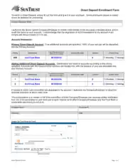 Suntrust Direct Deposit Authorization Form Template