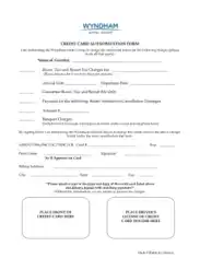 Free Download PDF Books, Wyndham Hotel Credit Card Authorization Form Template