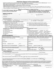 Health Net Prior Authorization Form Template