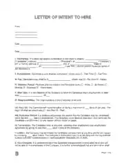 Free Download PDF Books, Letter of Intent To Hire Sample Letter Template