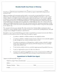 Pennsylvania Medical Power Of Attorney Form Template