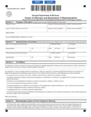 Georgia Tax Power Of Attorney Form Rd 1061 Template