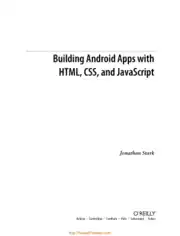 Building Android Apps With HTML CSS And JavaScript