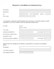 Insurance Policy Cancellation Request Template