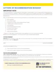 Letter Of Recommendation Request For Scholarship Template