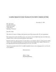 Payment Request Letter Example Template