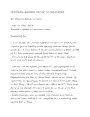 Vacation Leave Request Letter Template