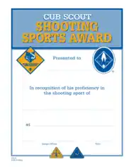 Free Download PDF Books, Shooting Sports Award Certificate Template