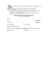 Request For Baptism Certificate Template