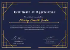 Best Appreciation Certificate Template