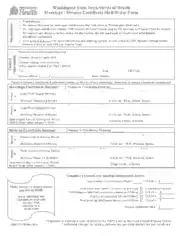 Divorce Certificate Mail Order Form Template