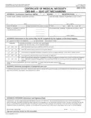 Certificate of Medical Necessity Form Template