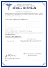 Department Medical Certificate Template