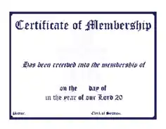 Example of Membership Certificate Template