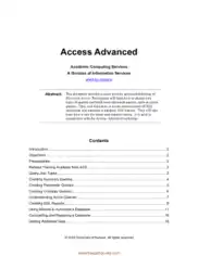 Access Advanced Book