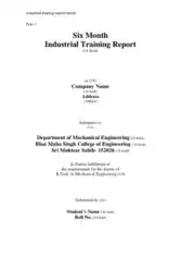 Free Download PDF Books, Six Months Industrial Training Certificate Template