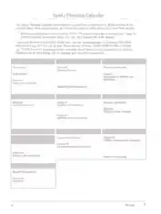 Sample Yearly Planning Calendar Template