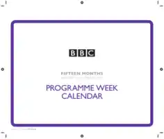 Program Week Calendar Template