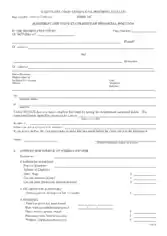 Judgment Financial Position Statement Form Template