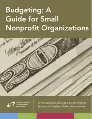 Small NonProfit Organization Financial Statement Template