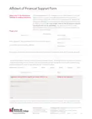 Free Download PDF Books, Affidavit of Financial Support Form Template