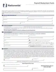 PDF Payroll Deduction Form Template