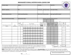 Weekly Blank Payroll Form Template