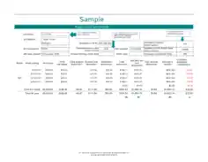 Wage Summary Payroll Spreadsheet Template