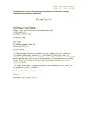 Business Project Proposal Cover Letter Template