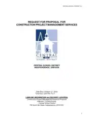Free Download PDF Books, Construction Project Management Services Proposal Template