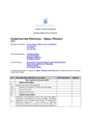 Free Download PDF Books, Small Project Construction Business Proposal Template