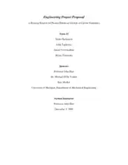 Engineering Project Proposal Free Template