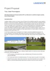 Solar Irrigation Proposal Project Template