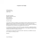 Project Proposal Acceptance letter Sample Template