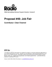 Free Download PDF Books, Job Fair Project Proposal Template