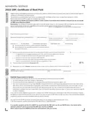 Simple Rent Certificate Form Template