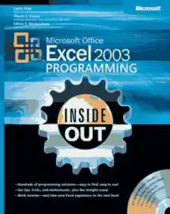 Microsoft Office Excel 2003 Programming Inside Out