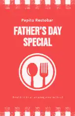 Fathers Day Restaurant Poster Template