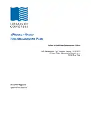 Free Download PDF Books, Risk Management Implementation Plans Template