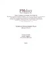 Free Download PDF Books, Project Schedule Management Plan Template
