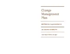 GIA Change Management Plan Template