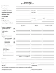 College Event Fundraising Proposal Template