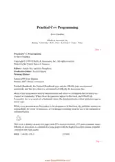 Practical C++ Programming 1995