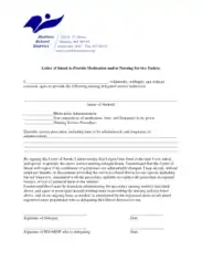 Free Download PDF Books, Nursing Service Letter of Intent Template