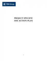 Project Action Plan Free Template