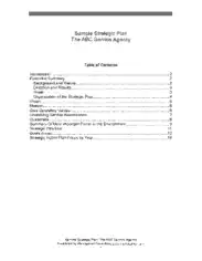 Free Download PDF Books, Sample Strategicplan Serviceagency Template