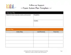 Free Download PDF Books, Team Action Plan Template