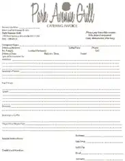 Food Catering Invoice Template