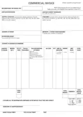 Free Download PDF Books, Export Commercial Invoice Template