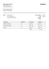 Free Download PDF Books, Construction Building Invoice Template